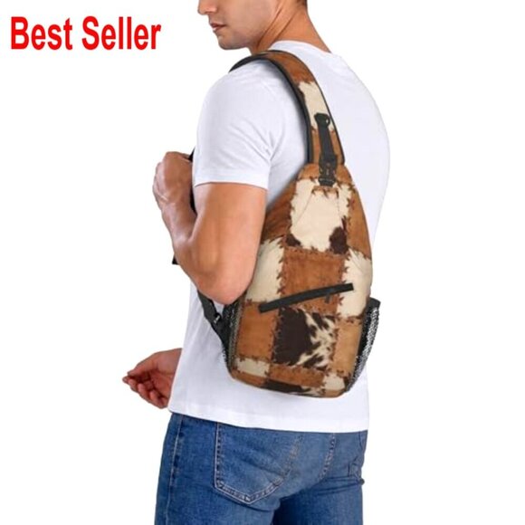 Polyester Crossbody Sling Backpack Adjustable Padded Strap Casual Daypack main image 5